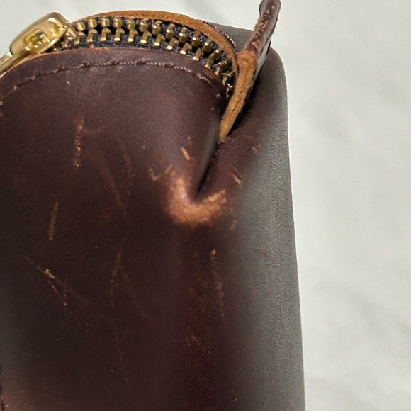 Portland Leather Goods Sidekick pouch in “Grizzly” dark brown smooth leather - Picture 5 of 11